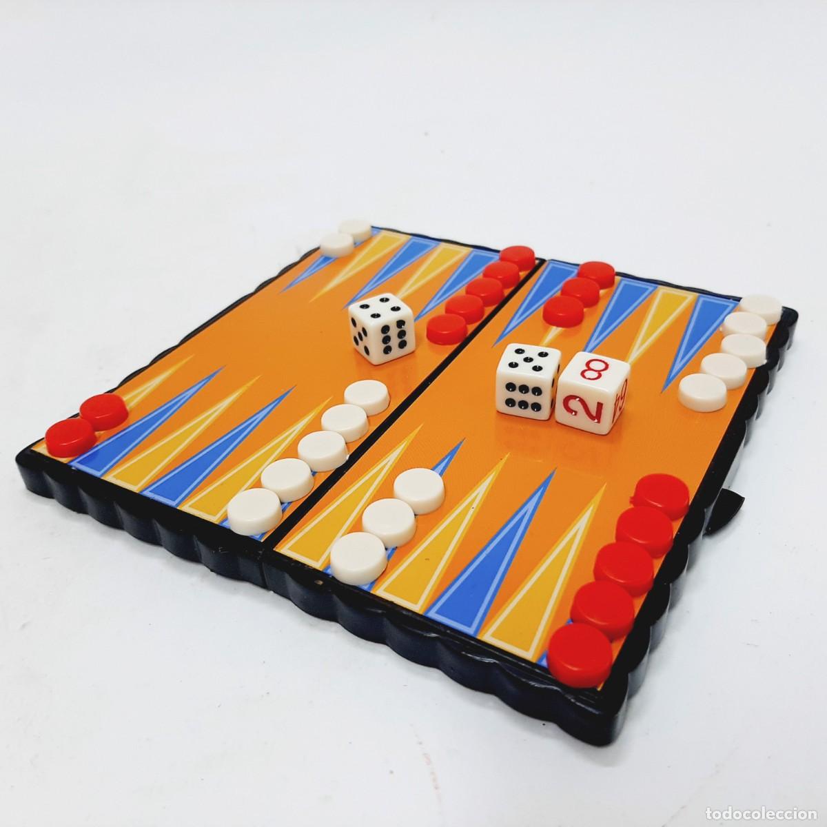 Juegos de mesa: Backgammon de bolsillo magn&eacute;tico vintage (15.1) - Foto 1