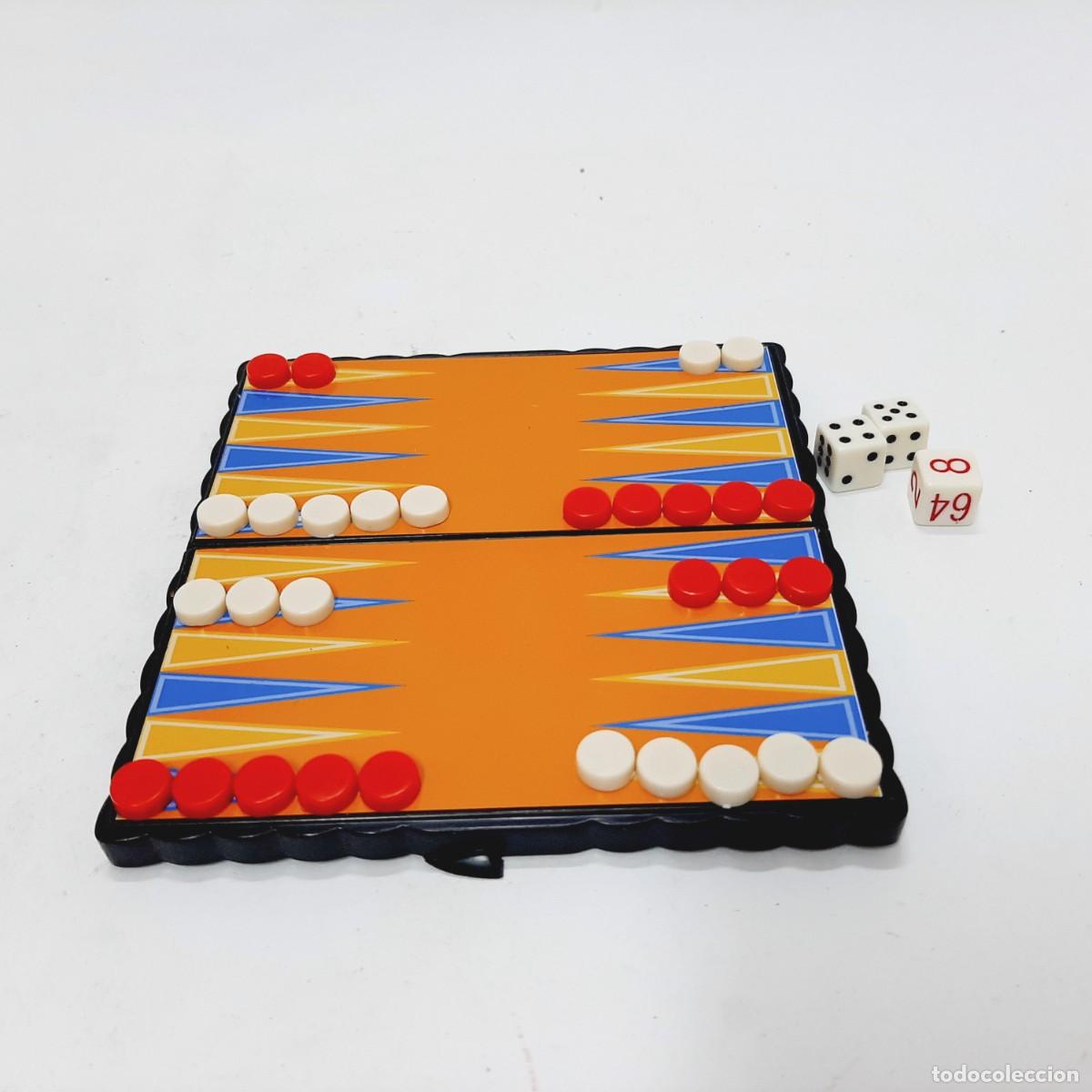 Juegos de mesa: Backgammon de bolsillo magn&eacute;tico vintage (15.1) - Foto 2