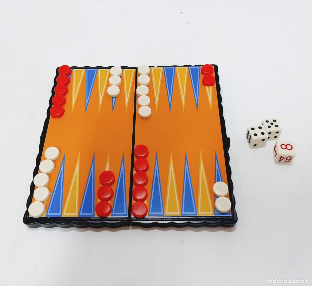 Juegos de mesa: Backgammon de bolsillo magn&eacute;tico vintage (15.1) - Foto 4