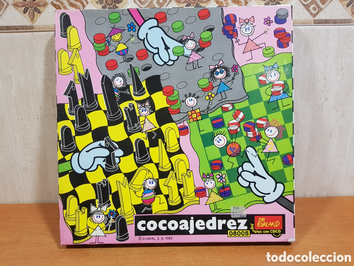 Juegos de mesa: 1989 COCOAJEDREZ REF 08005 Y COCODAMAS REF 08006 COCO CRASH COCOCRASH EVALAND - Foto 2