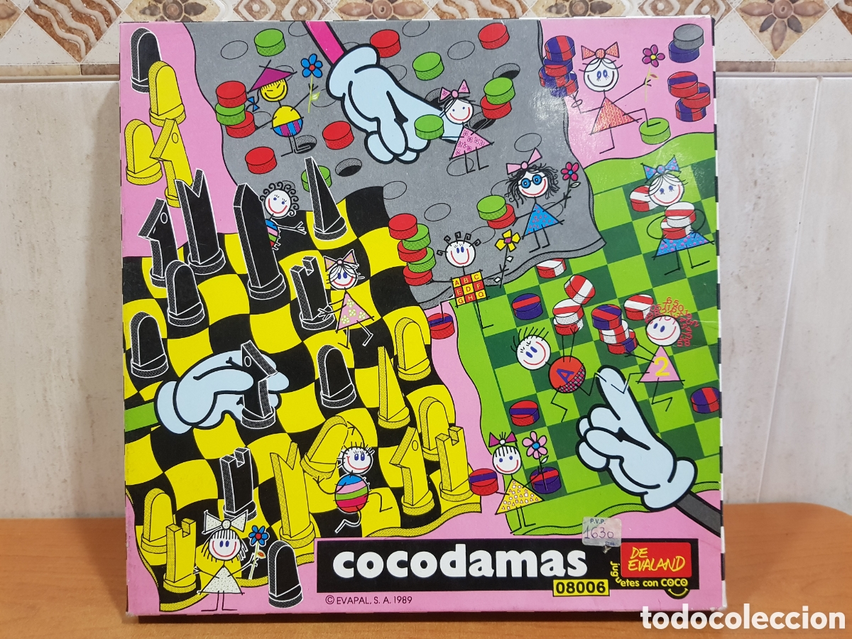 Juegos de mesa: 1989 COCOAJEDREZ REF 08005 Y COCODAMAS REF 08006 COCO CRASH COCOCRASH EVALAND - Foto 13
