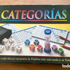 Juegos de mesa: CATEGORIAS DE BORRAS
