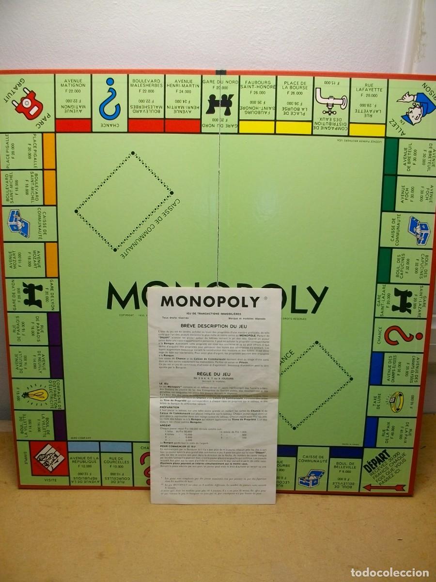 Juegos de mesa: MONOPOLY JUEGO EDICION FRANCESA 1961 - Foto 3