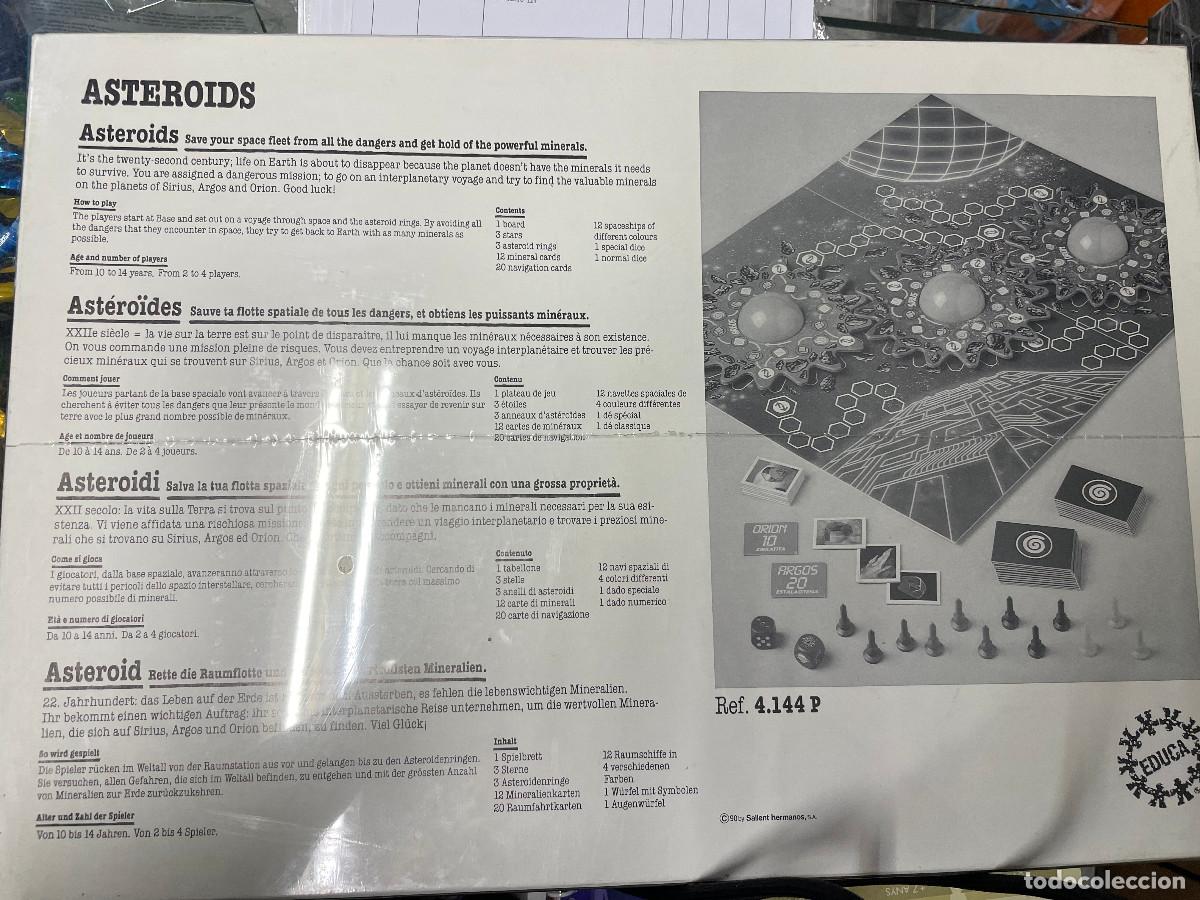 Juegos de mesa: RARE VINTAGE 1990 ASTEROIDS SPACE BOARD - Foto 2