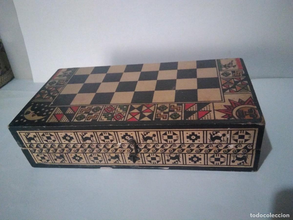 Juegos de mesa: Antiguo y curioso mini ajedrez incompleto - Foto 5
