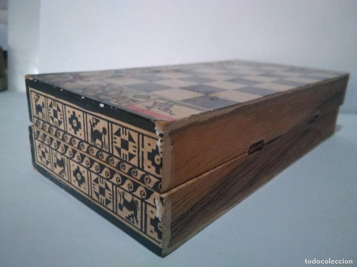 Juegos de mesa: Antiguo y curioso mini ajedrez incompleto - Foto 8