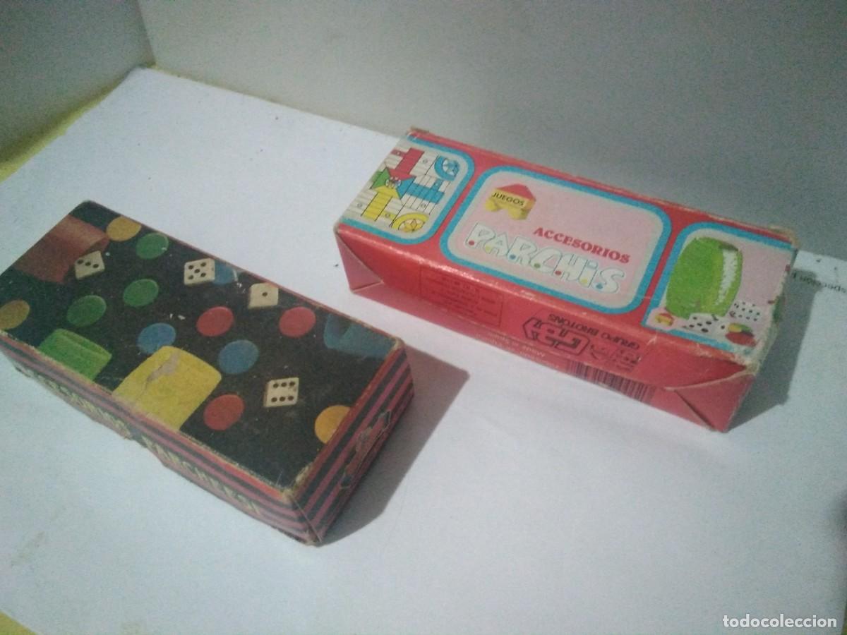 Juegos de mesa: Antiguas cajas de piezas de parchis - Foto 4