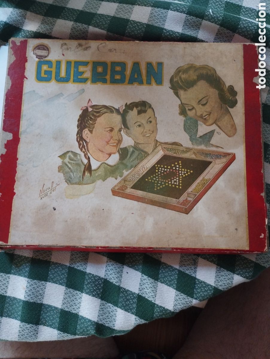 Juegos de mesa: Juego antiguo de mesa guerban - Foto 1