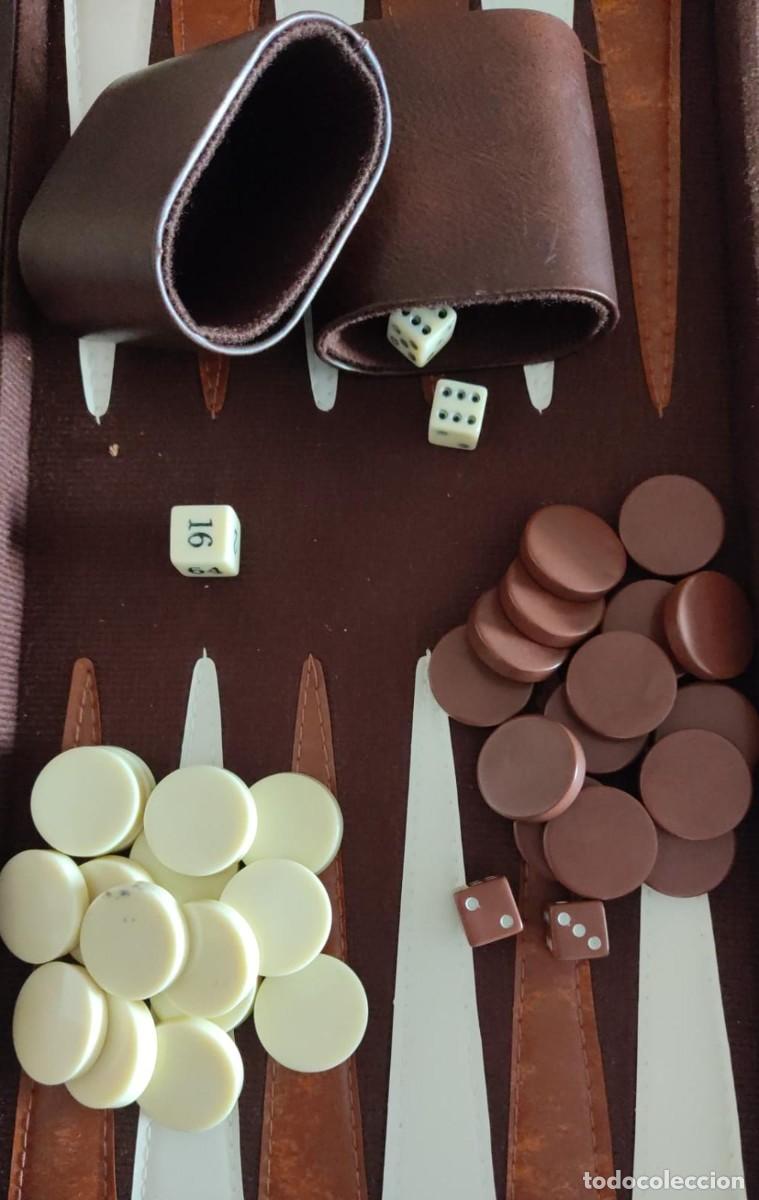 Juegos de mesa: TABLERO DE BACKGAMMON. - Foto 3