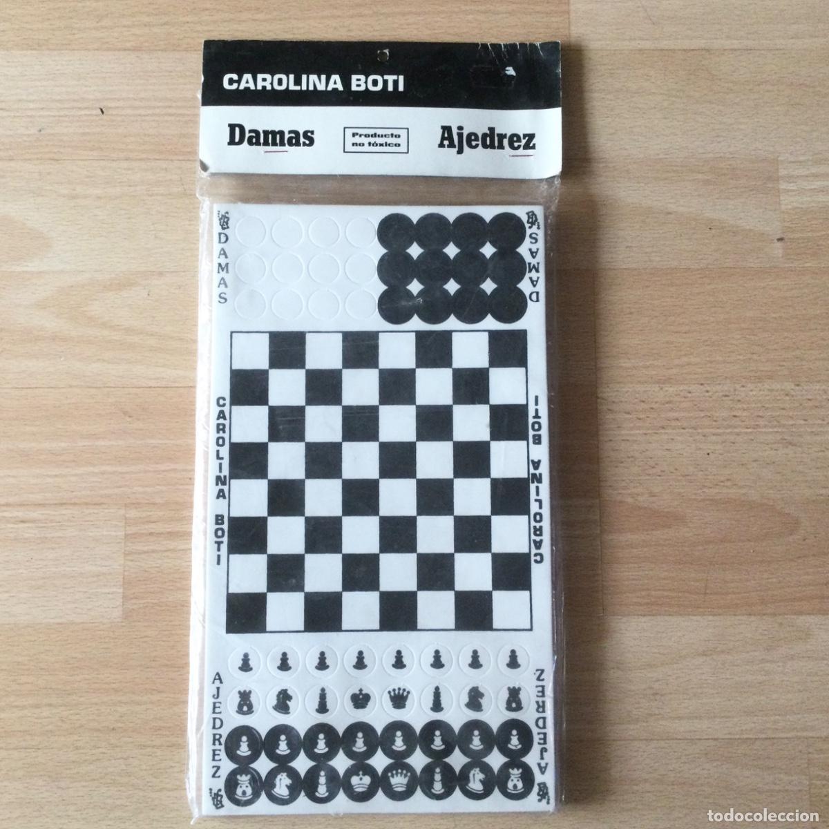 Juegos de mesa: Juego de Damas y Ajedrez. Goma. NUEVO - Foto 1