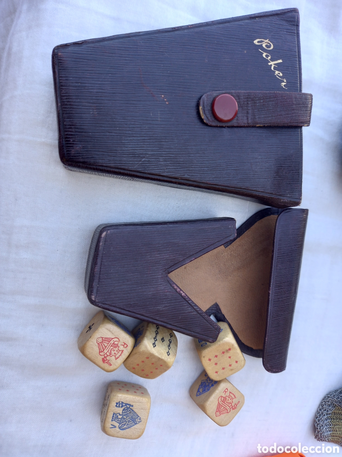 Juegos de mesa: ANTIGUO JUEGO DE DADOS DE POKER - Foto 2