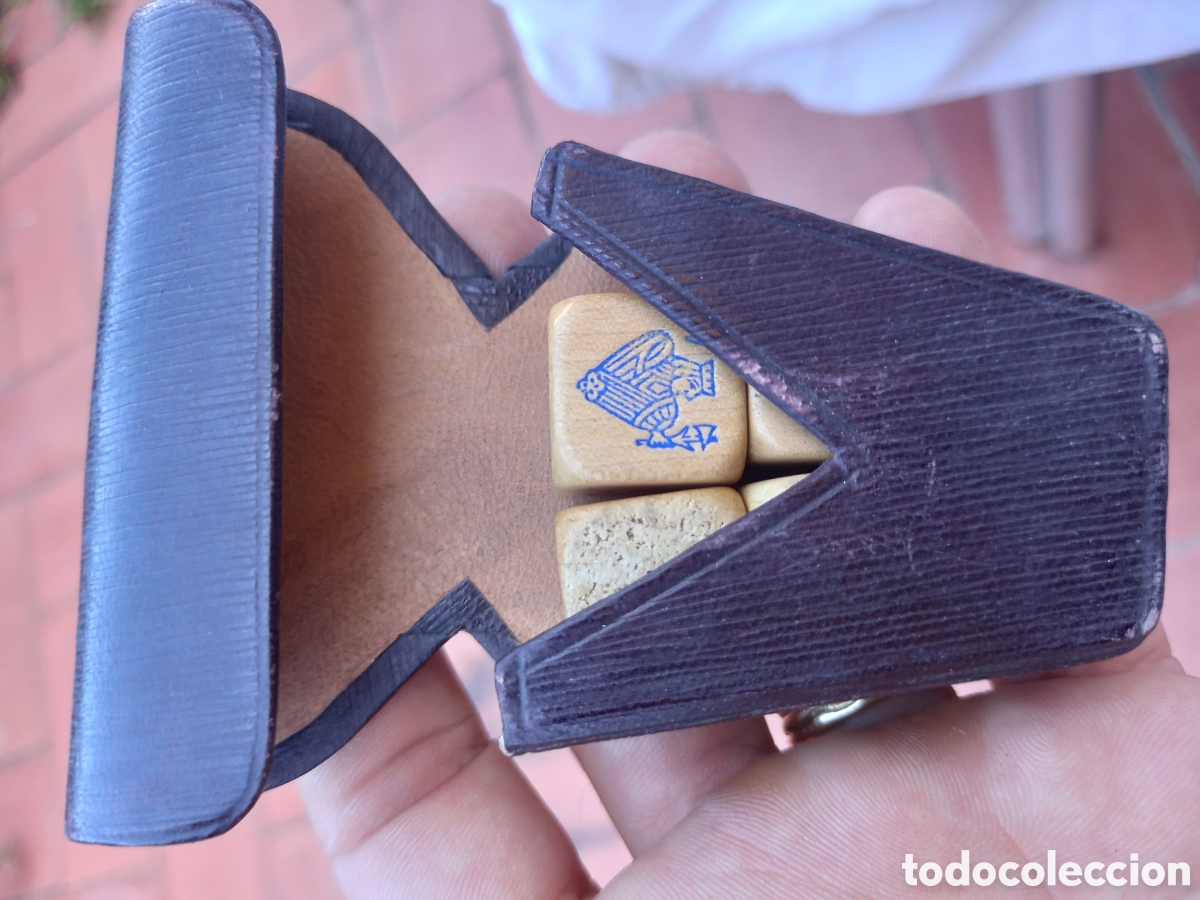 Juegos de mesa: ANTIGUO JUEGO DE DADOS DE POKER - Foto 9