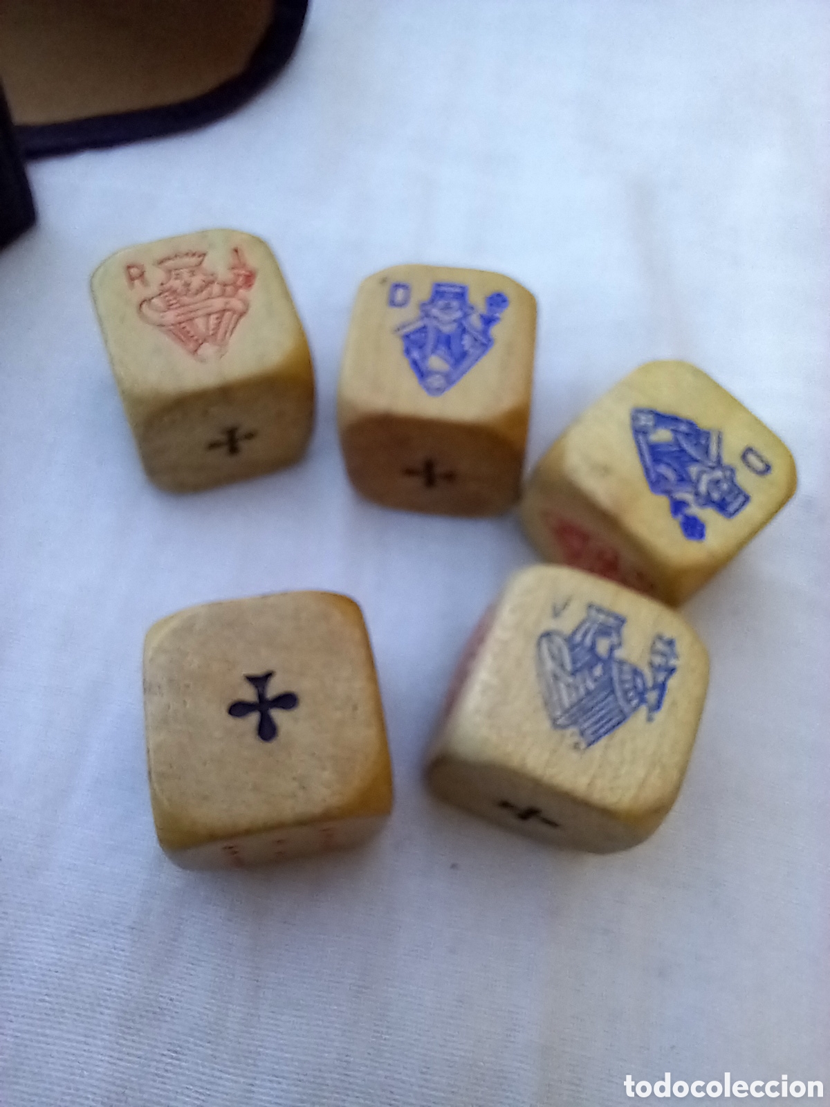 Juegos de mesa: ANTIGUO JUEGO DE DADOS DE POKER - Foto 16
