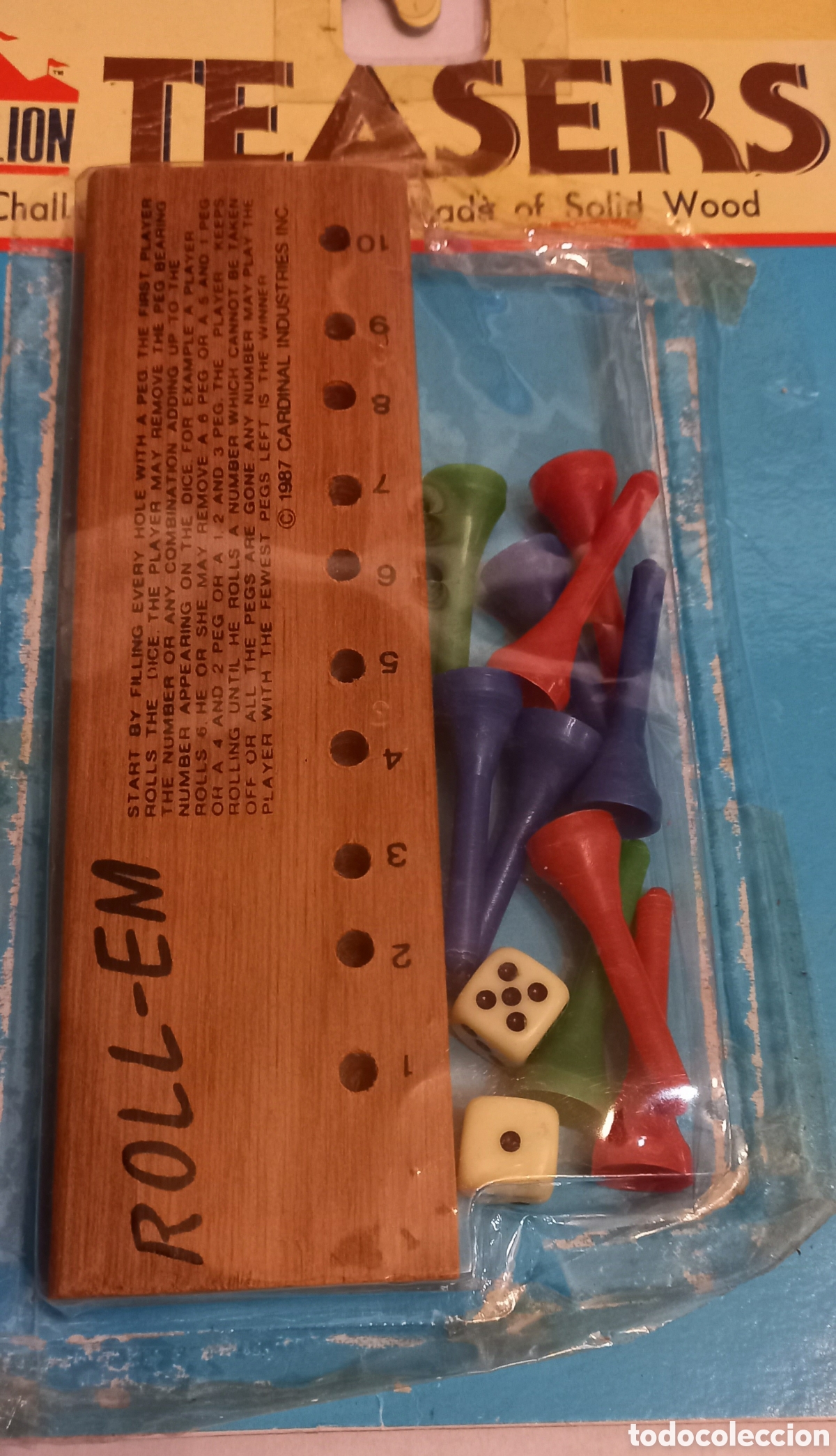 Juegos de mesa: Juego vintage Roll-Em 1987 Pavilion - Foto 2