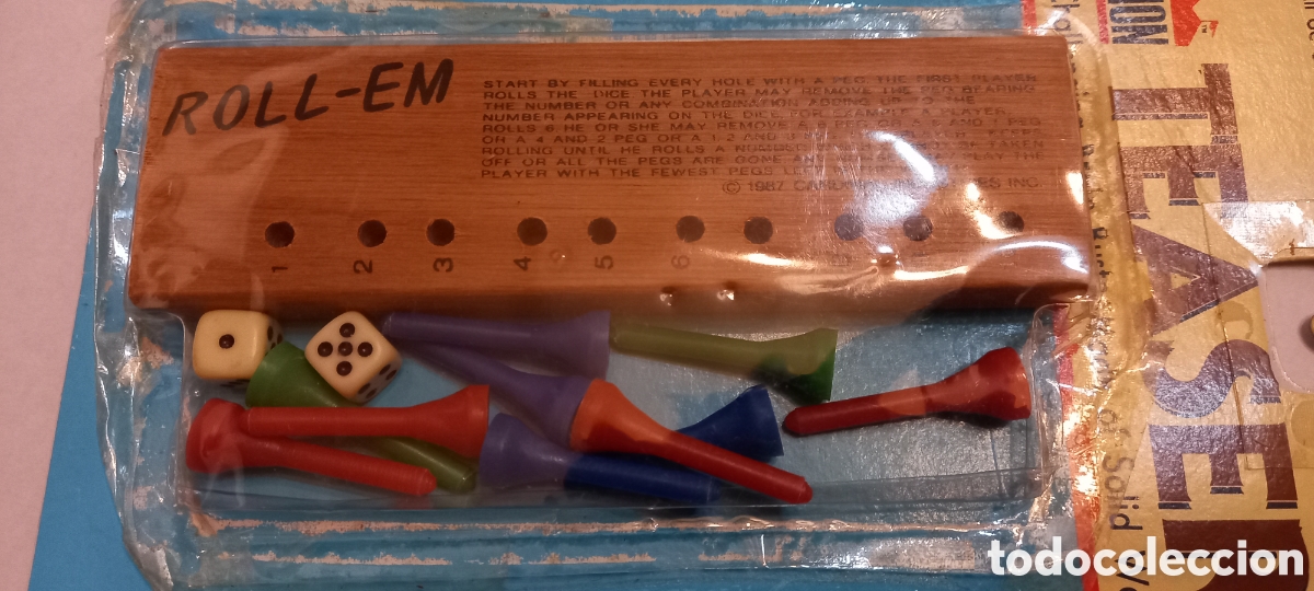 Juegos de mesa: Juego vintage Roll-Em 1987 Pavilion - Foto 4