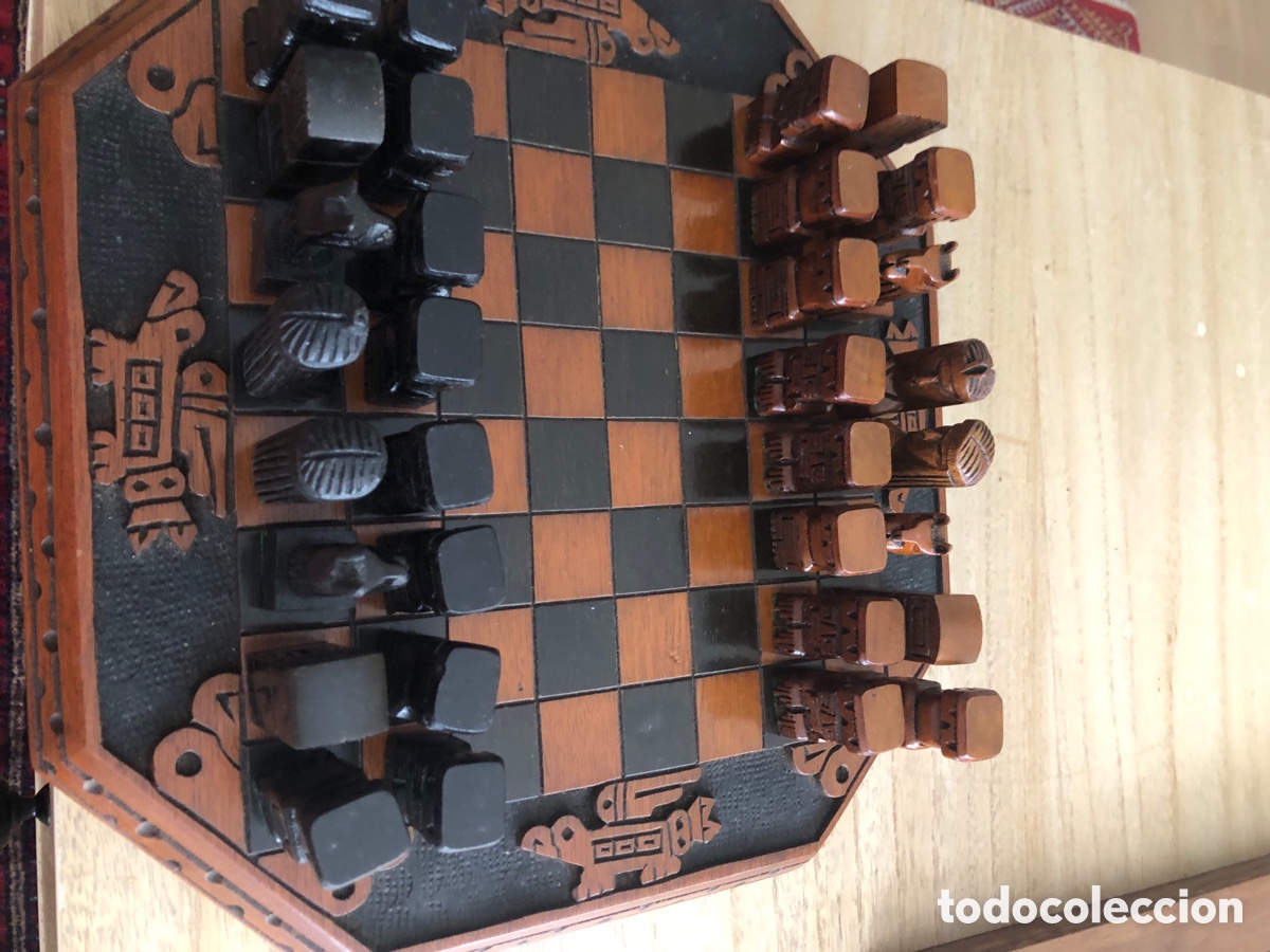 Juegos de mesa: ajedrez de madera de nogal de Guatemala - Foto 1
