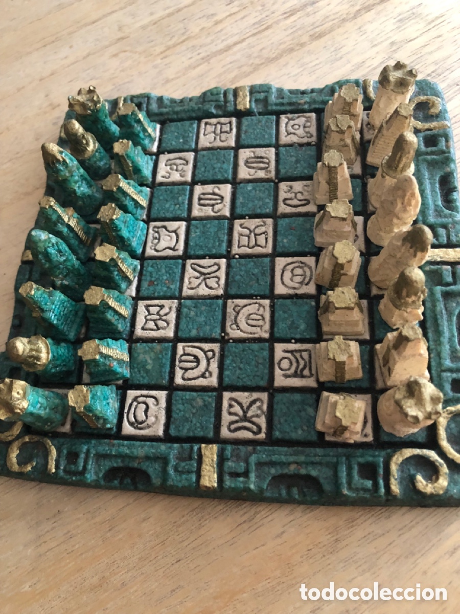 Juegos de mesa: Ajedrez de cer&aacute;mica Maya de Mejico - Foto 1