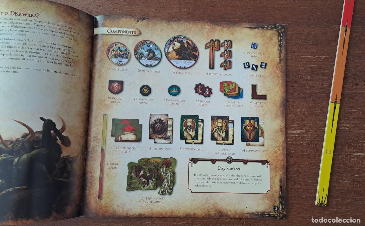 Juegos de mesa: WARHAMMER DISKWARS JUEGO B&Aacute;SICO EN INGLES COMPLETO - Foto 5