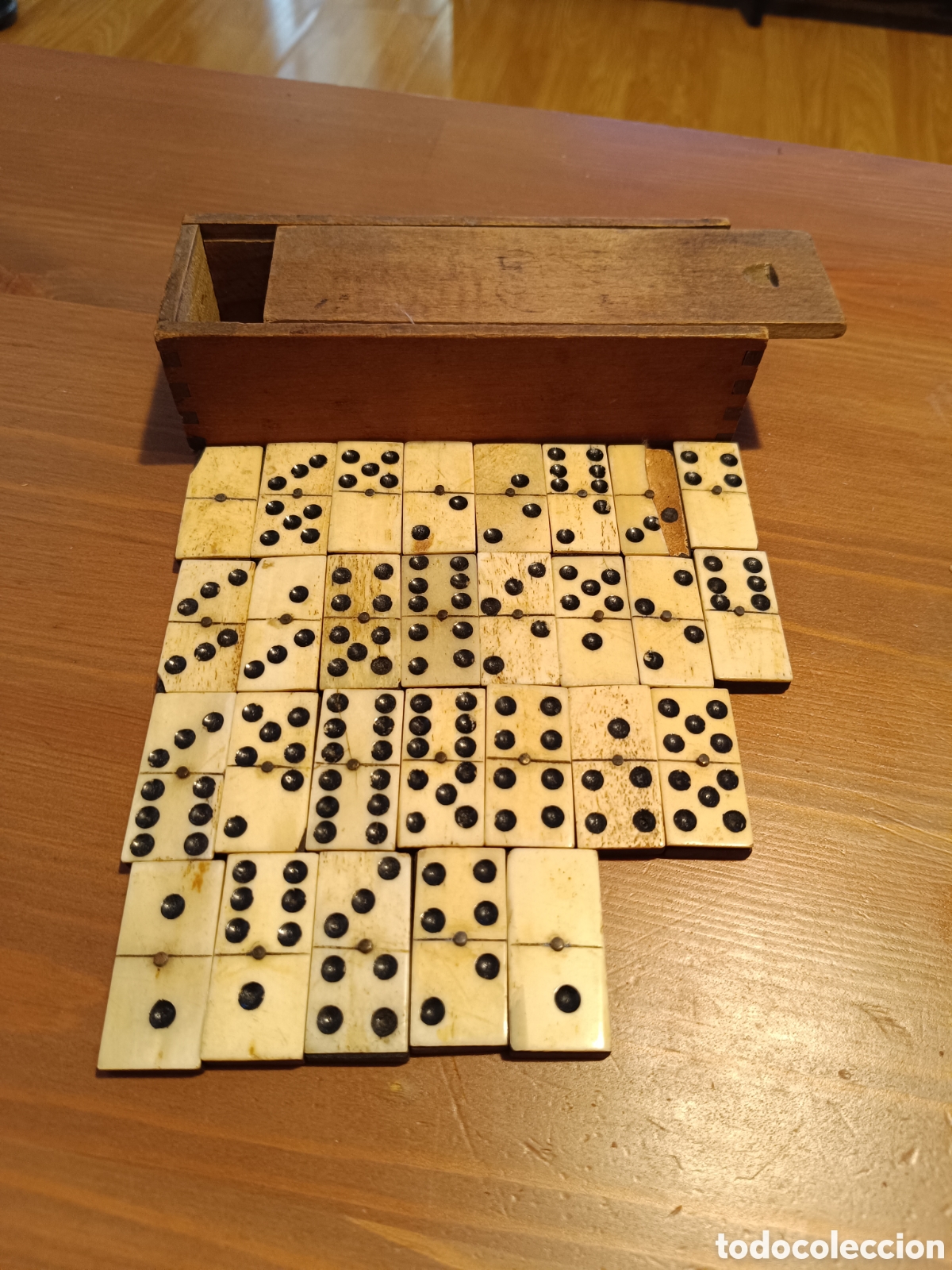 antiguo juego de dominó, de hueso - Compra venta en todocoleccion