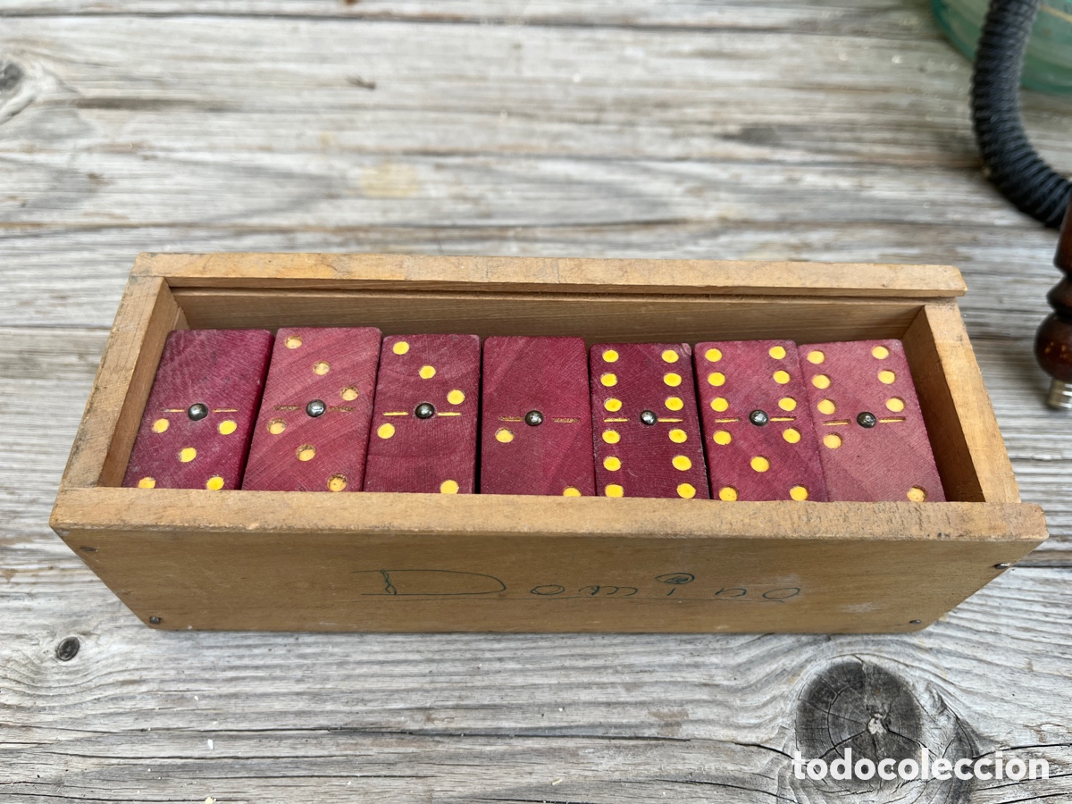 Juegos de mesa: Fichas de domin&oacute; antiguas. - Foto 1