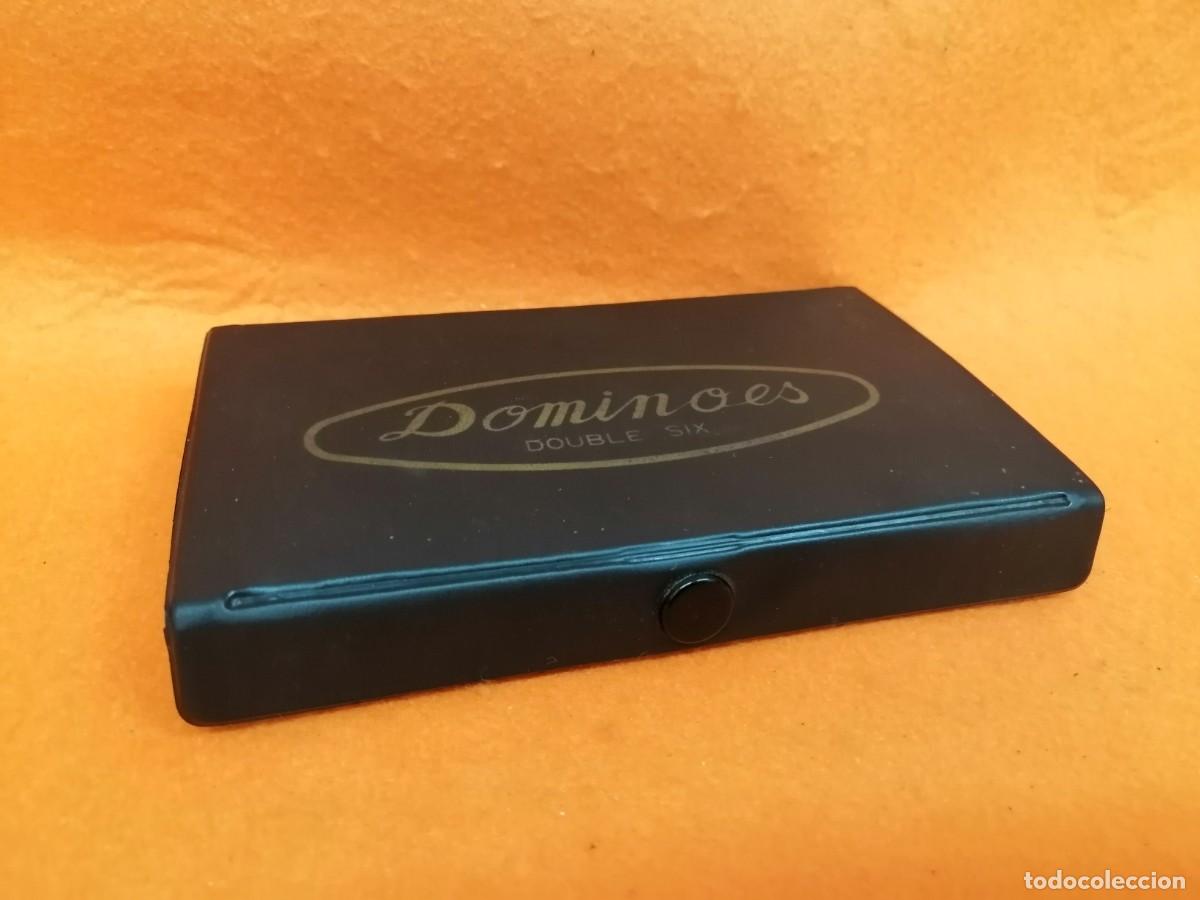 Juegos de mesa: MINI-DOMIN&Oacute; MARCA DOMINOES DOUBLE SIX - Foto 4