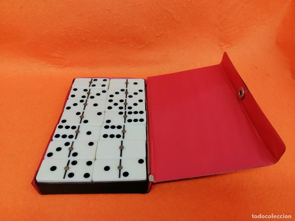 Juegos de mesa: MINI-DOMIN&Oacute; MARCA DOMINOES DOUBLE SIX - Foto 5