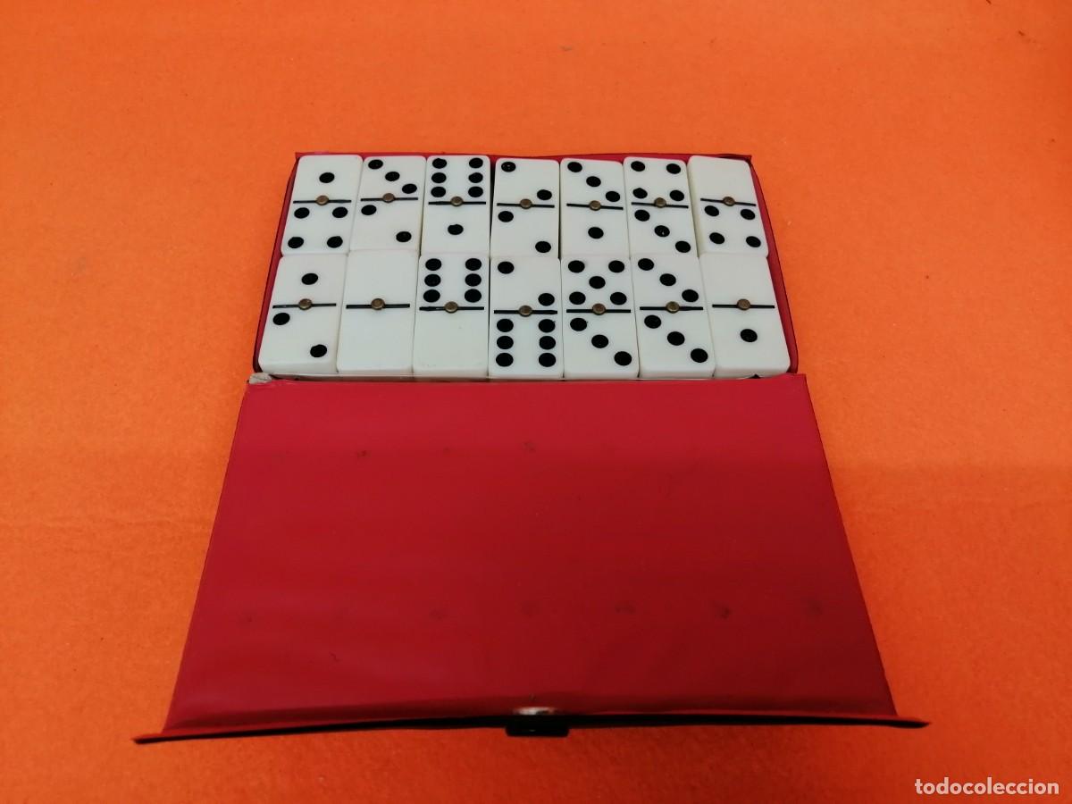 Juegos de mesa: MINI-DOMIN&Oacute; MARCA DOMINOES DOUBLE SIX - Foto 6