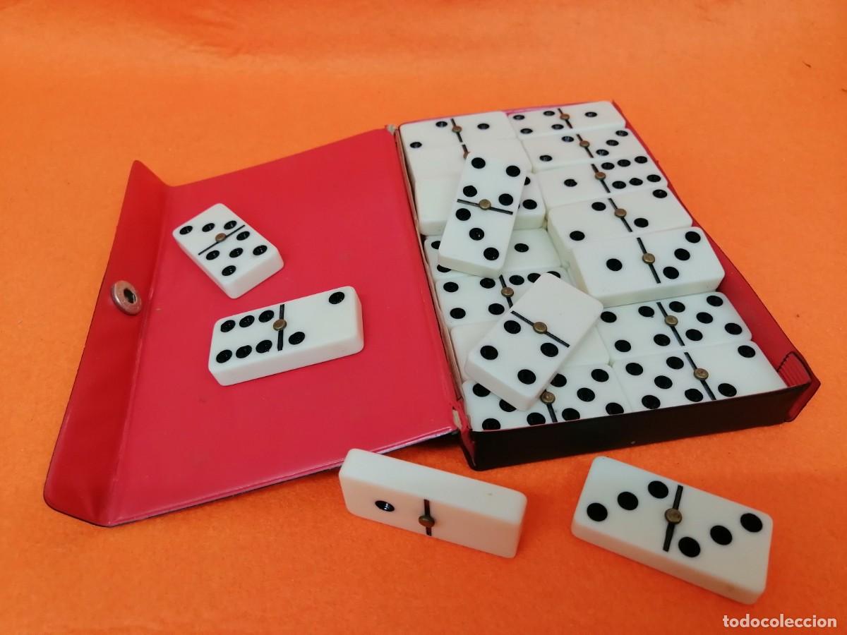 Juegos de mesa: MINI-DOMIN&Oacute; MARCA DOMINOES DOUBLE SIX - Foto 8