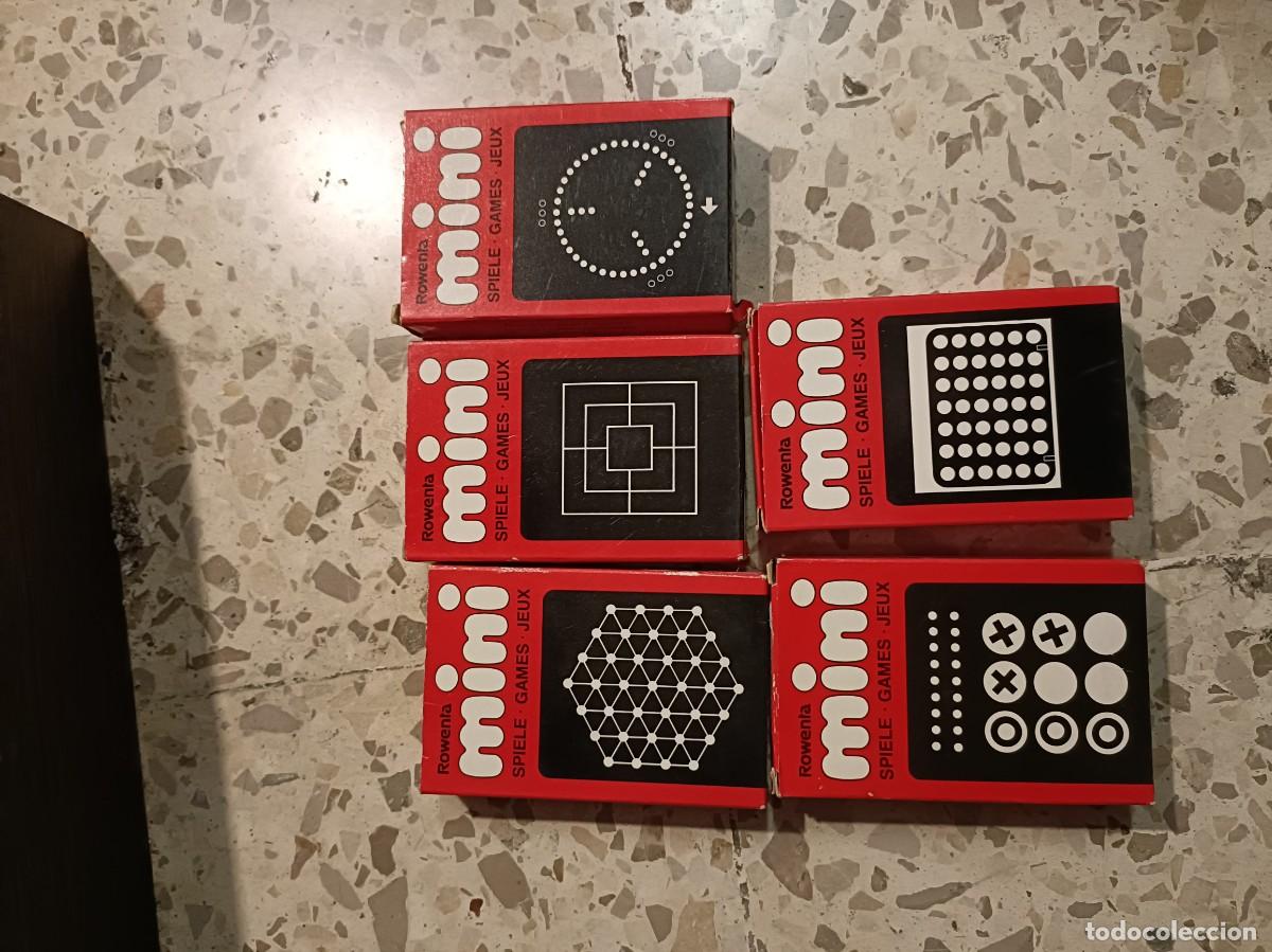 Board Games: Coleccion de e 5 juegos Rowenta mini viaje bolsillo juegos Games