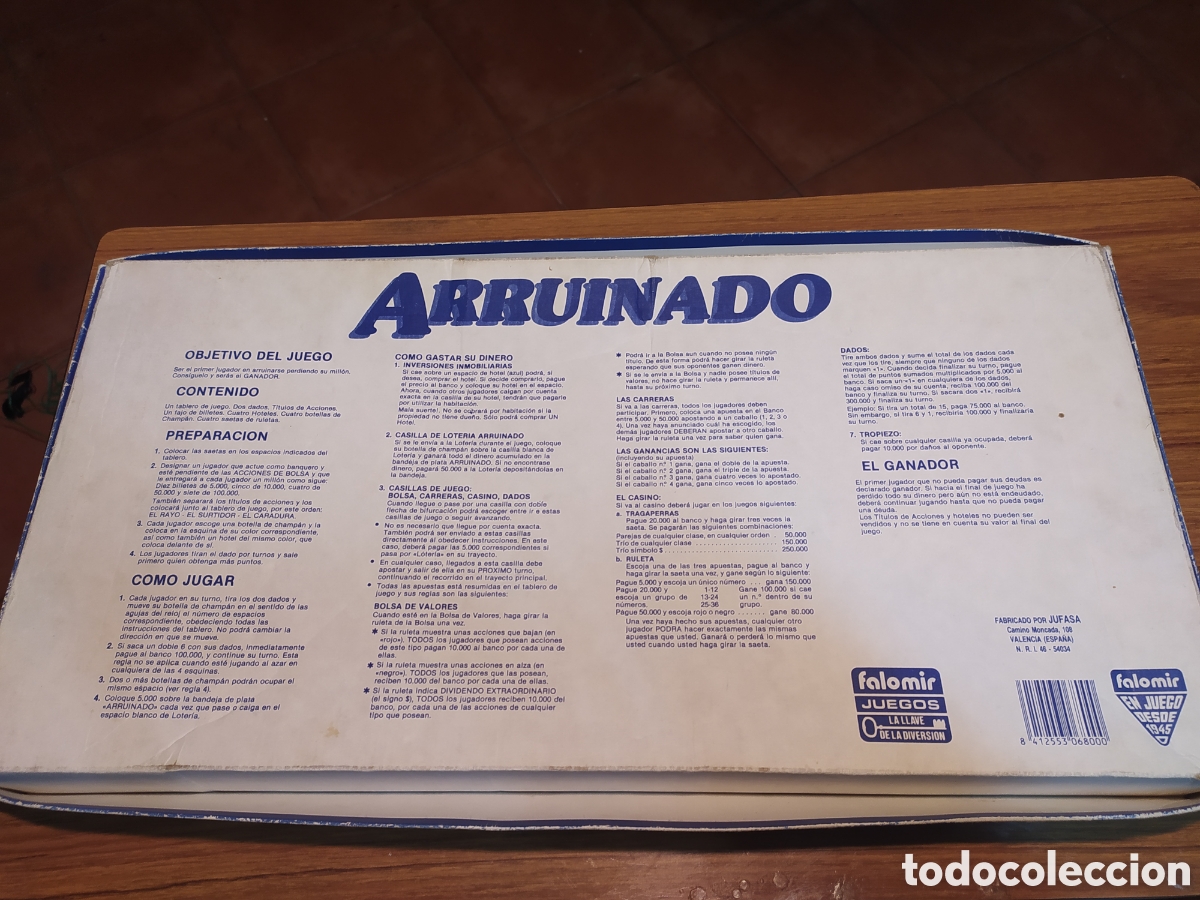 Juegos de mesa: Juego Arruinado Falomir - Foto 2