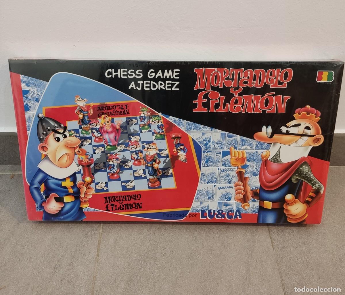Juegos de mesa: Ajedrez MORTADELO Y FILEM&Oacute;N. Original y precintado. - Foto 1