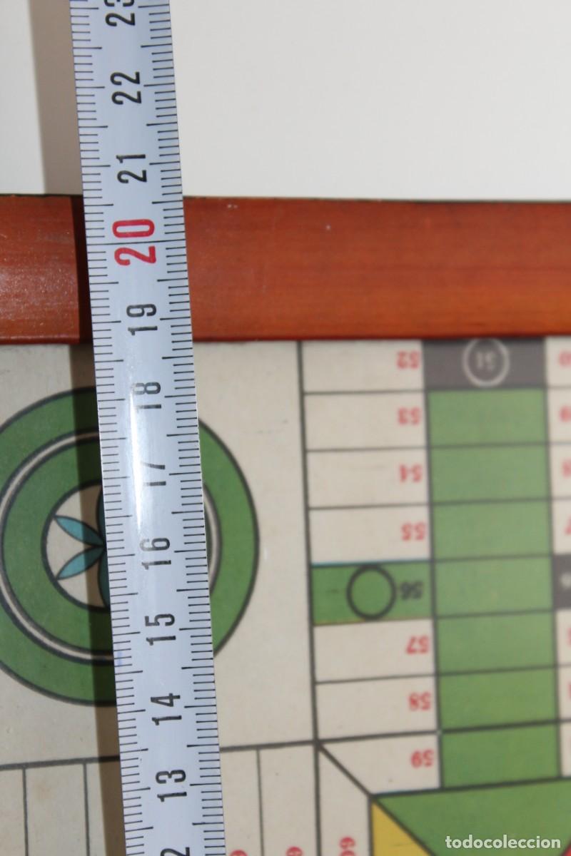 Juegos de mesa: ANTIGUO MINI PARCHIS DE MADERA Y CRISTAL - Foto 4