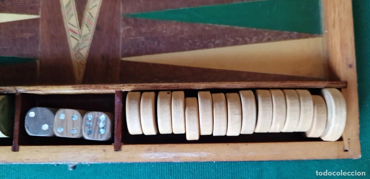 Juegos de mesa: AMG-2388 Juego Backgammon Taracea - Foto 3