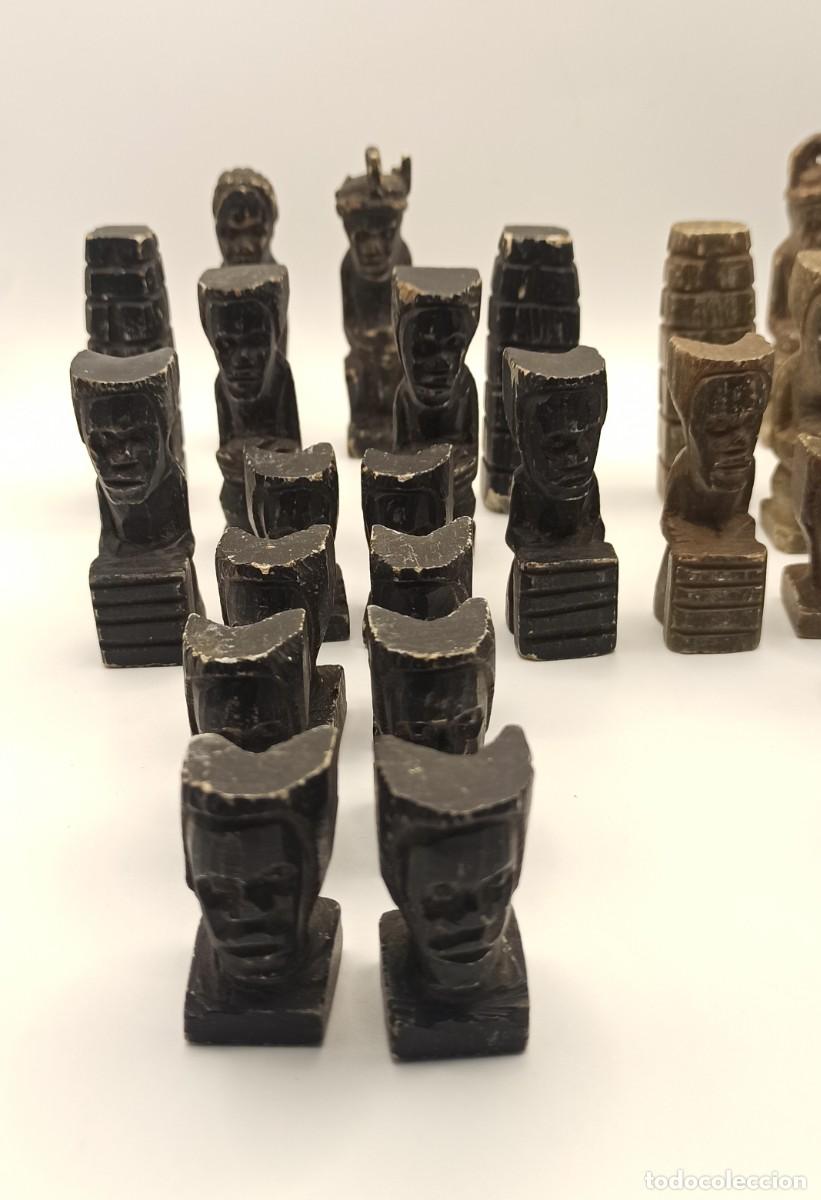 Juegos de mesa: Piezas Ajedrez Piedra Tallada - Foto 3