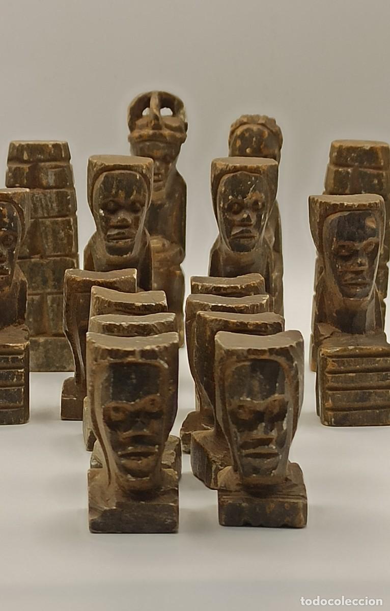 Juegos de mesa: Piezas Ajedrez Piedra Tallada - Foto 4