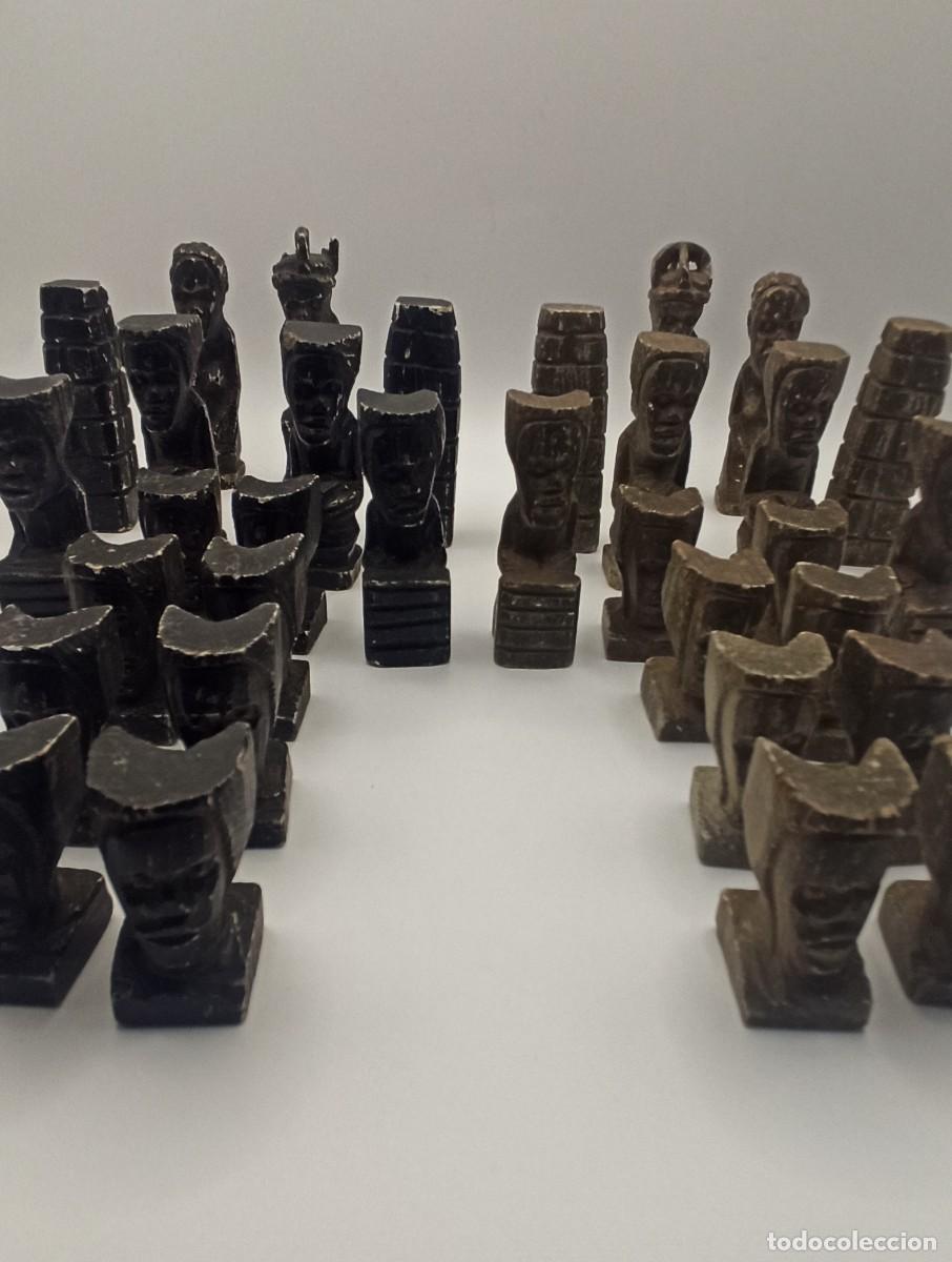 Juegos de mesa: Piezas Ajedrez Piedra Tallada - Foto 6
