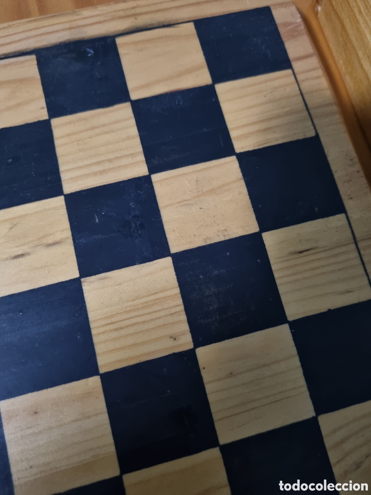 Juegos de mesa: Antiguo ajedrez en madera - Foto 4