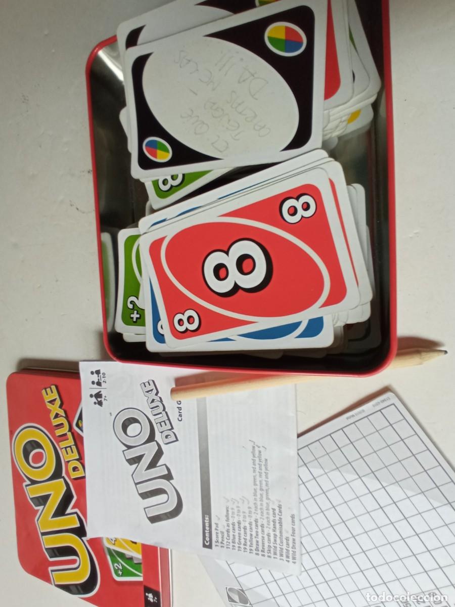 Juegos de mesa: lata JUEGO DE CARTAS &rdquo;UNO&rdquo; USADO COMPLETO - Foto 3