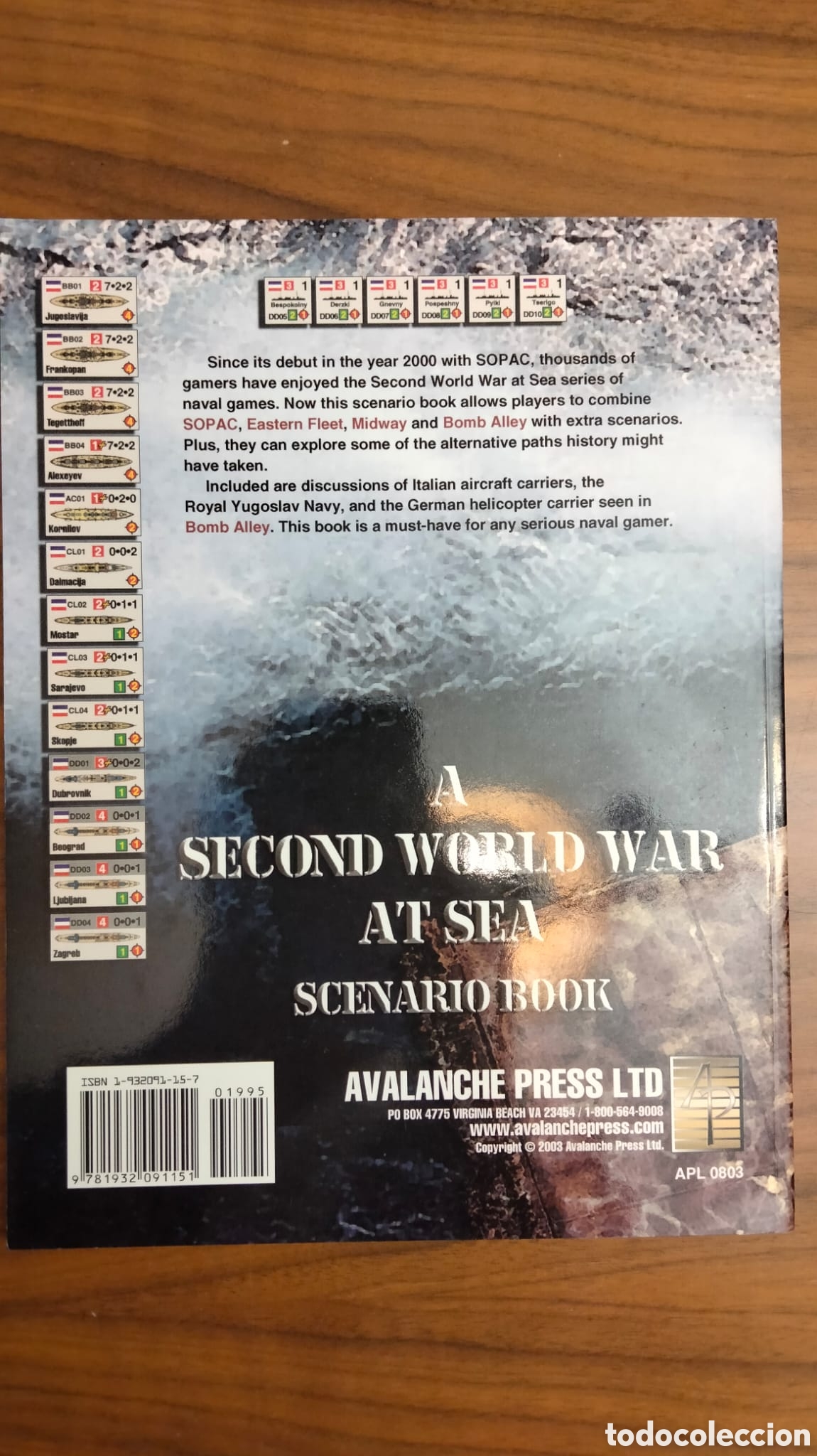 Juegos de mesa: DISTANT OCEANS. -Scenario book- Second World War at Sea / Avalanche Press, 2003 - Foto 2