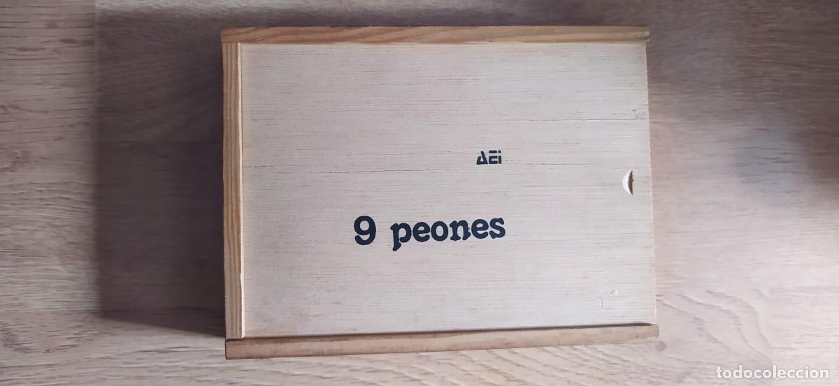 Juegos de mesa: NUEVE PEONES JUEGO DE MADERA - Foto 1