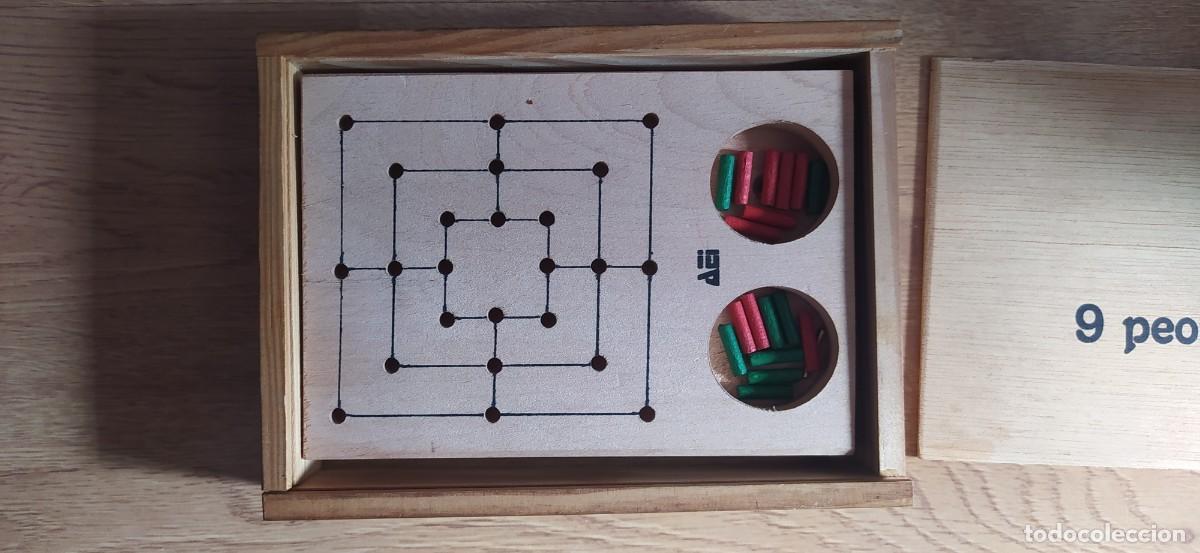 Juegos de mesa: NUEVE PEONES JUEGO DE MADERA - Foto 2