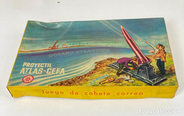 Juegos de mesa: PROYECTIL ATLAS-CEFA, JUEGO DE COHETE CORREO - SIN USAR - Foto 1