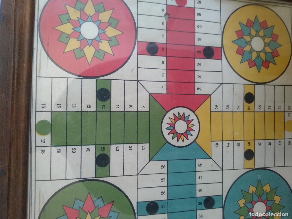 Juegos de mesa: Tablero parch&iacute;s antiguo - Foto 1