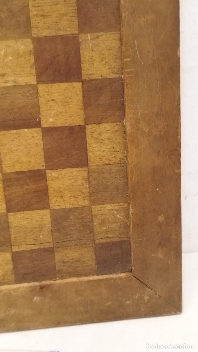Juegos de mesa: Antiguo Tablero de Ajedrez,en madera - Foto 8