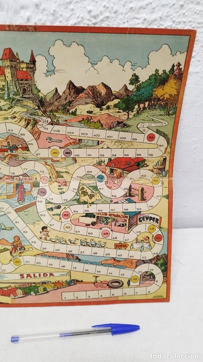 Juegos de mesa: Antiguo tablero de juego de mesa,la Oca - Foto 3