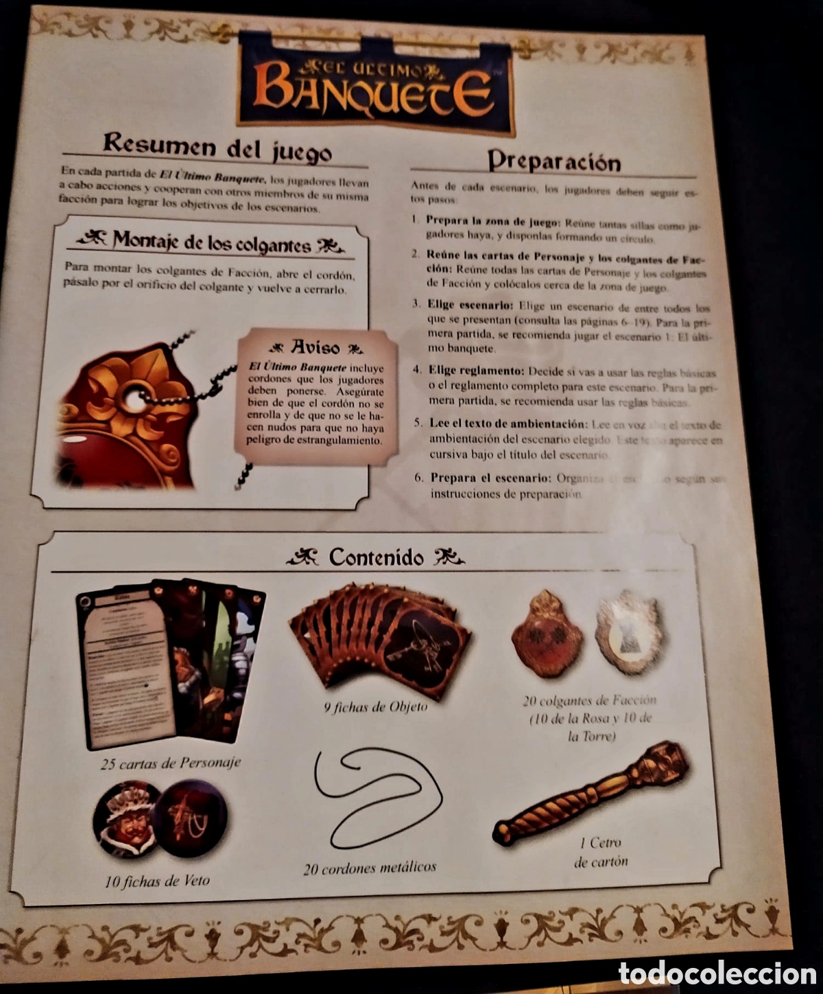 Juegos de mesa: EL ULTIMO BANQUETE. JUEGO DE MESA - Foto 8