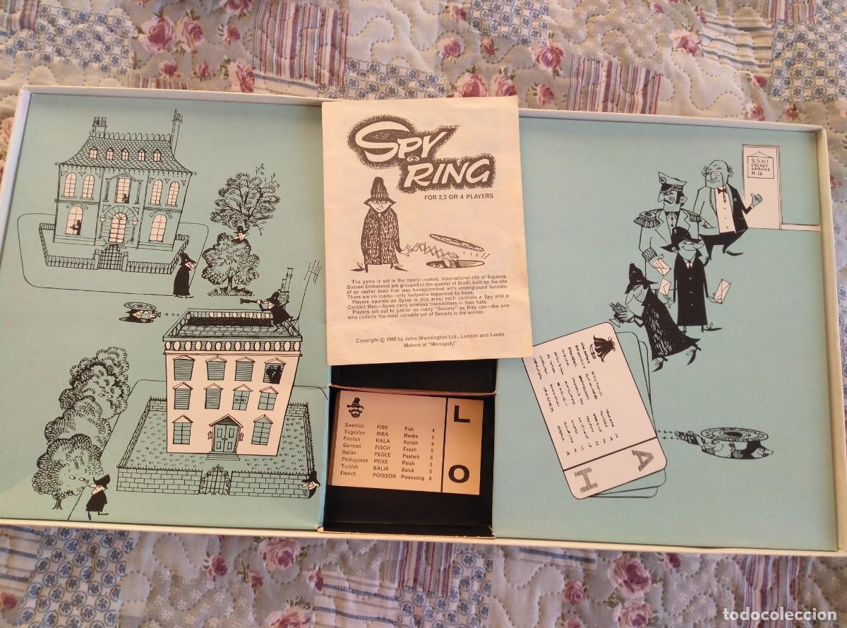 Juegos de mesa: Spy Ring Waddingtons 1965 retro vintage completo - Foto 6