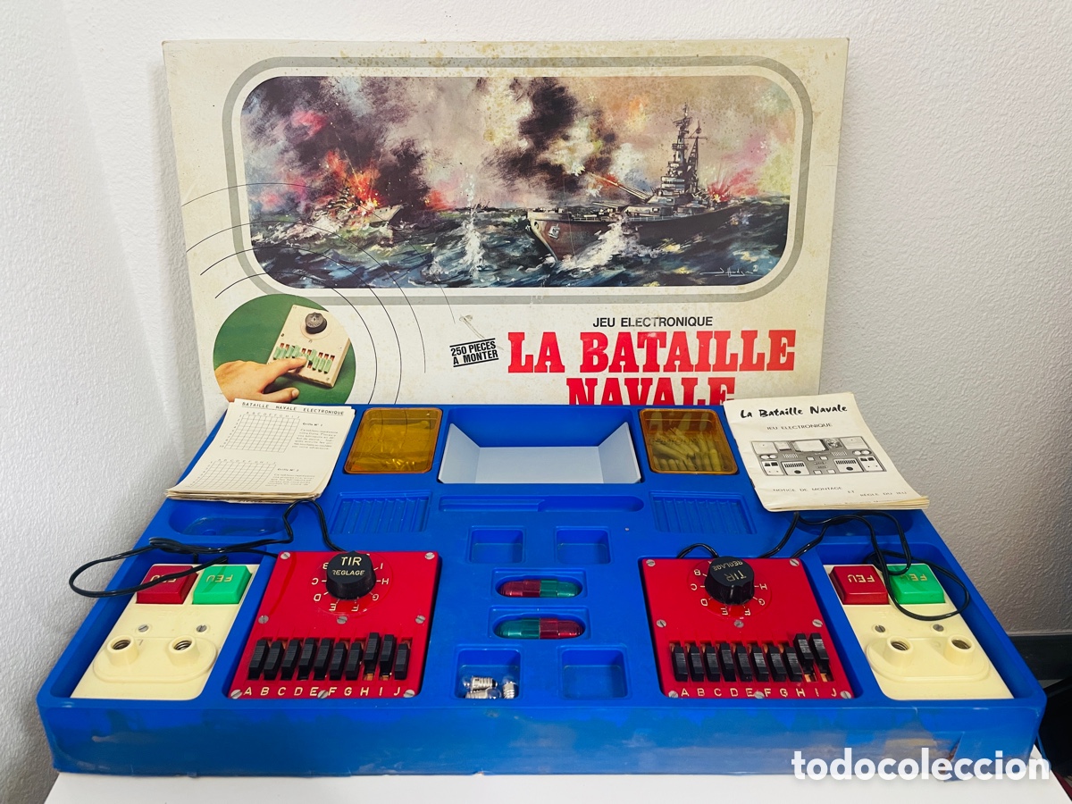 Juegos de mesa: Batalla Naval juego electr&oacute;nico 1970 - Foto 3