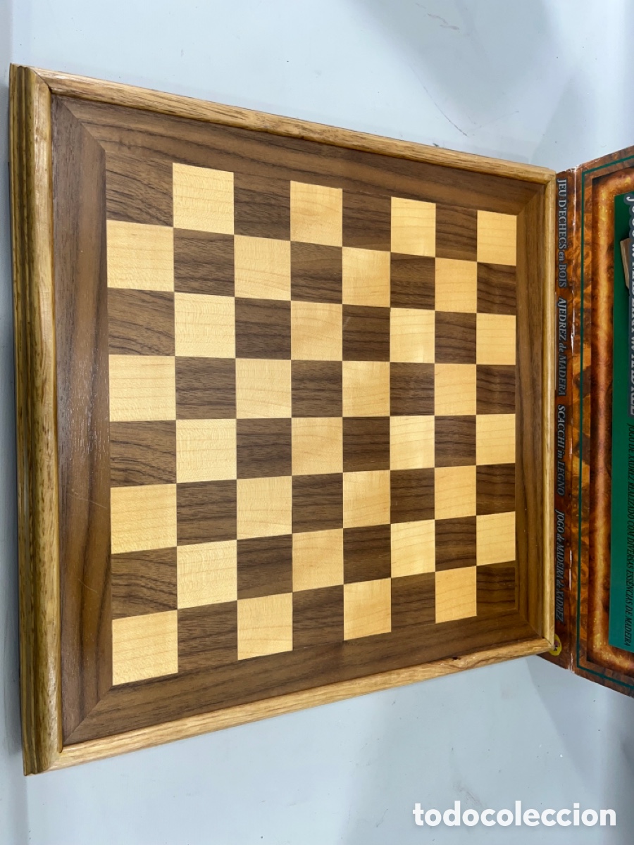 Juegos de mesa: AJEDREZ DE MADERA CON SU CAJA - Foto 2