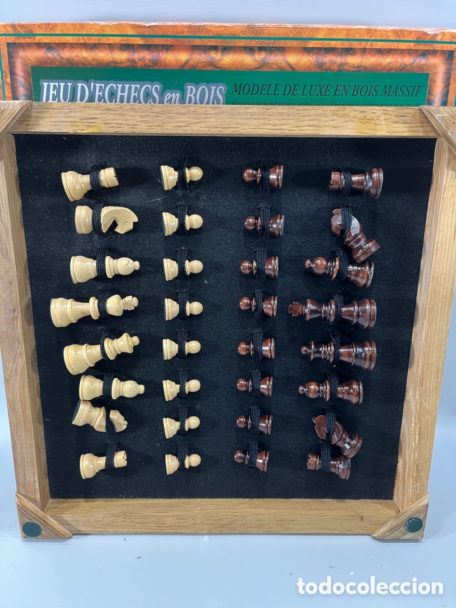 Juegos de mesa: AJEDREZ DE MADERA CON SU CAJA - Foto 3